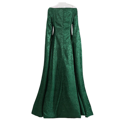 House of Dragon Alicent Hightower Queen Medieval Dress Halloween Stage Performance Outfit For Adult Women Cosplay Costume Suit