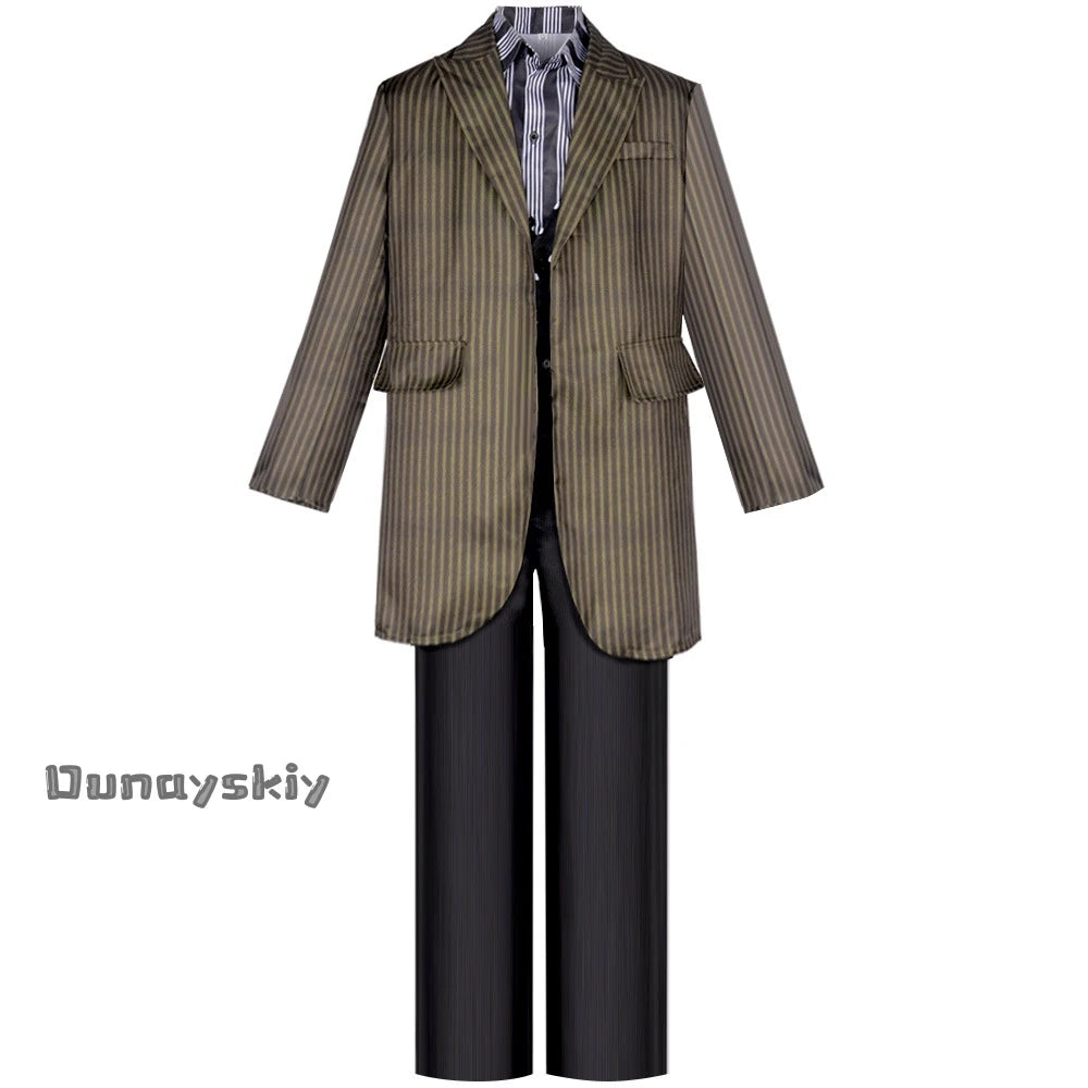 Cosplay Godfather Sirius Black Costume DIY Suit Wizard Dress Padfoot Magic Role Play Outfits Halloween Disguise Ornament