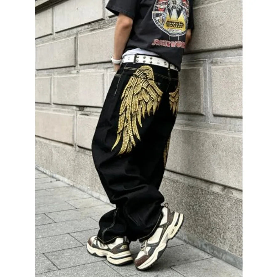 Jeans for Men Baggy Jean Loose Fit Denim Trousers Skater Jeans Y2k Clothing
