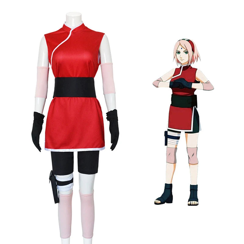 Anime Chuno Sakura cosplay dress neutral ninja cartoon
