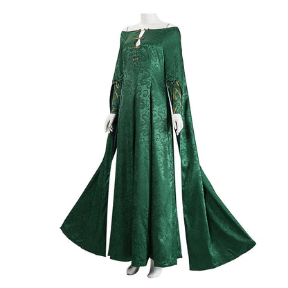 House of Dragon Alicent Hightower Queen Medieval Dress Halloween Stage Performance Outfit For Adult Women Cosplay Costume Suit