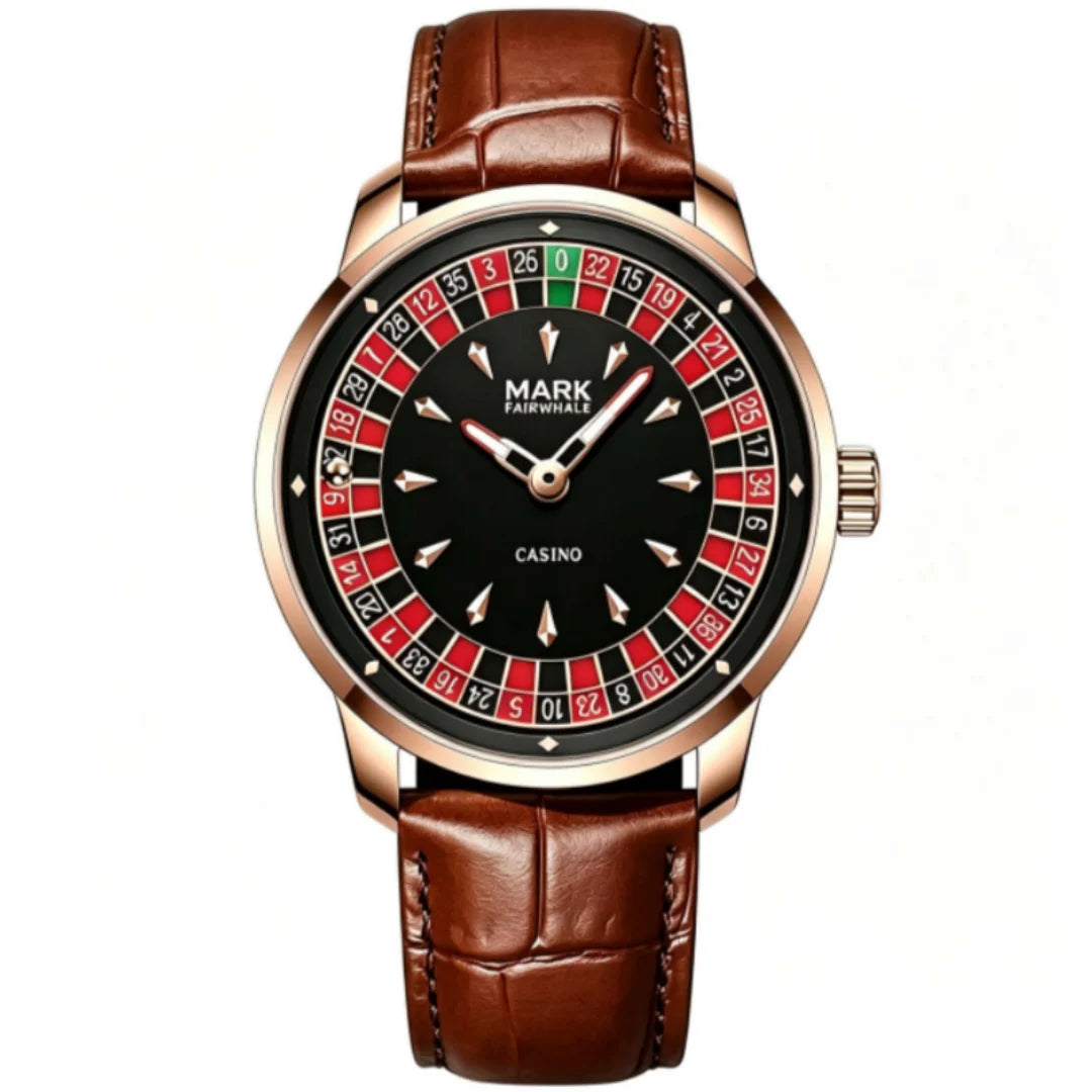 Mark Fairwhale Casual Leather Strap relógios masculino Quartz Fashion WristWatch Waterproof Fashion Watches for man reloj hombre