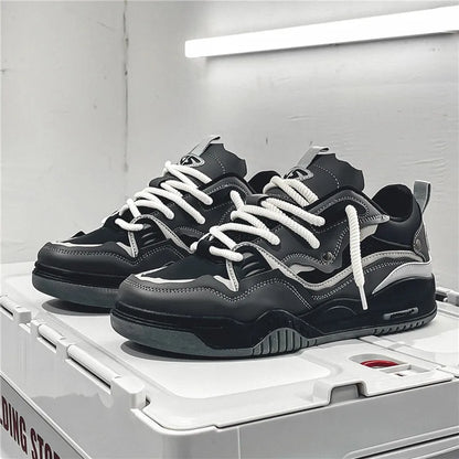 Men's shoes four seasons of the new style all kinds of students retro platform leisure sports shoes