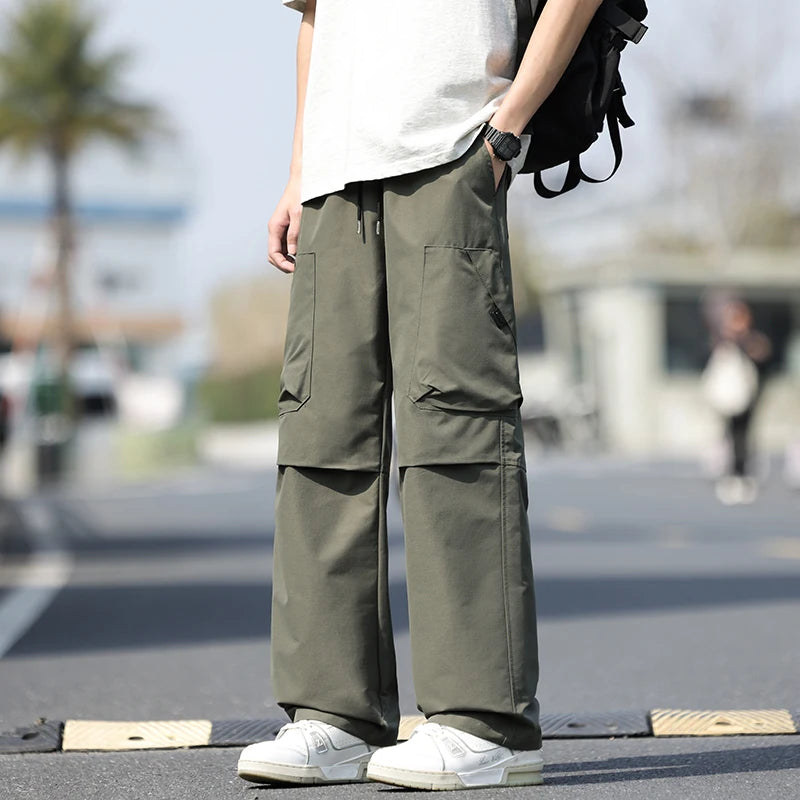 Summer Workwear Pants Man Cargo Pants Spring New Waterproof Tactical Hiking Outdoor Multi-Pockets Combat Joggers Trousers Male