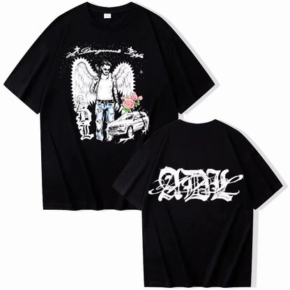 Rapper Yeat ADL Album Logo Graphic Cotton Shirt 2026 Summer New Hip Hop Y2k Style Fashion Men's and Women's T Shirt Fan Gift