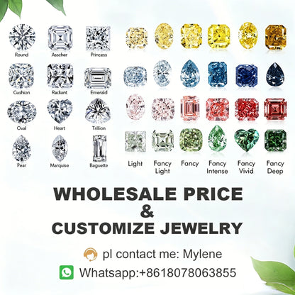 With IGI certificates Pink lab grown diamonds CVD HPHT Fancy Color Lab Created Diamond Wholesale