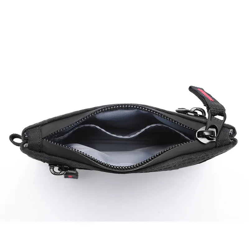 Zipper Rfid Wallet Mini Coin Purse Women Men's Nylon Short Wallet Retro Key Card Holder Small Money Bag Trend Youth Mini Handbag