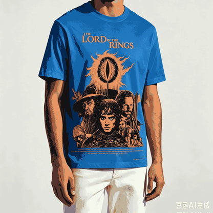 The Lord of the Rings for Fan Gift T-shirt Men Women Harajuku Oversized Unisex Short Sleeve Streetwear high quality Couples soft