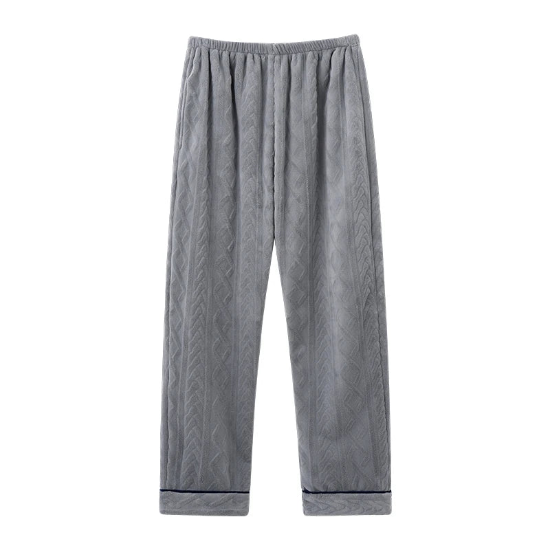 Thick Flannel Men's Plaid Trousers Big Yards Warm Sleep Pants Mens Pajamas Pants Bottoms Sleepwear Pajama for Men Pijama Hombre