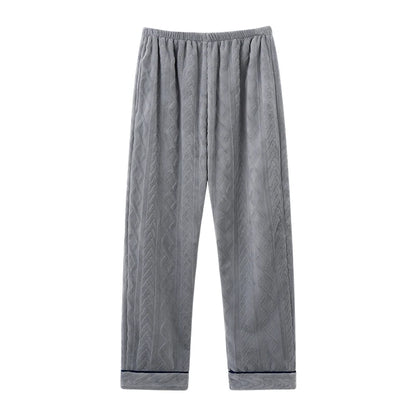 Thick Flannel Men's Plaid Trousers Big Yards Warm Sleep Pants Mens Pajamas Pants Bottoms Sleepwear Pajama for Men Pijama Hombre