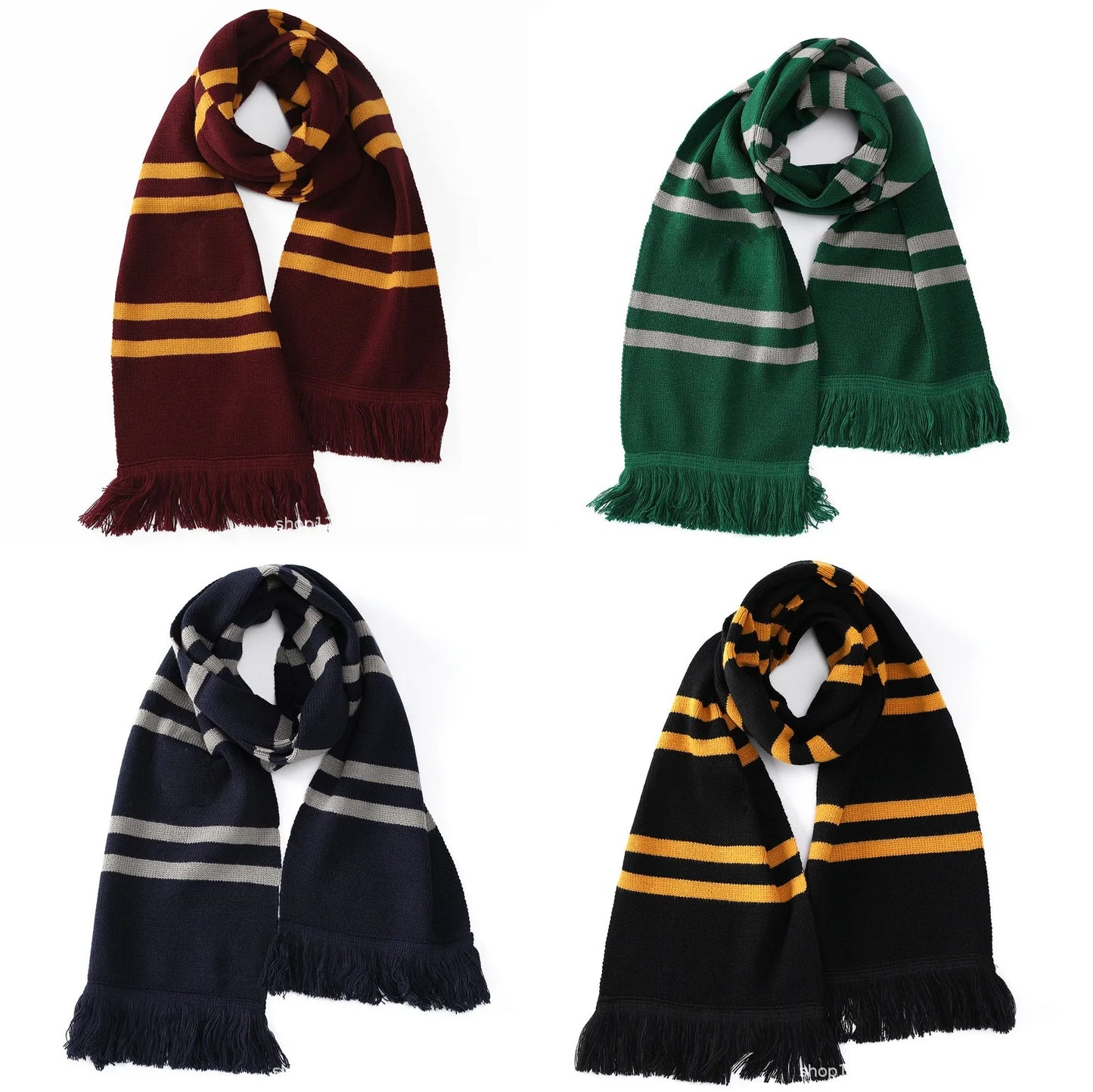 Wholesale School Scarf With Badge Four College Halloween Party Cosplay Scarf Prop Gifts Birthday present