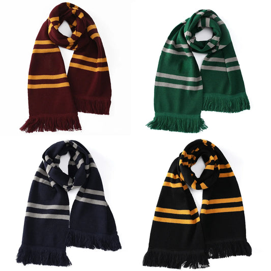 Wholesale School Scarf With Badge Four College Halloween Party Cosplay Scarf Prop Gifts Birthday present