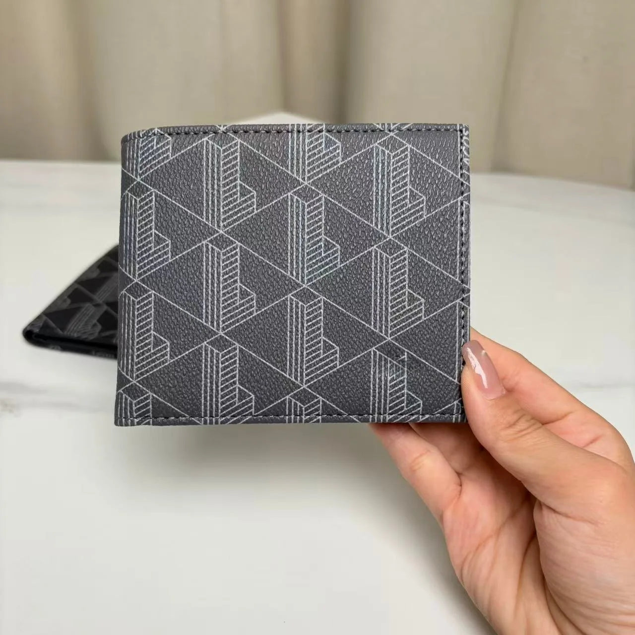2026 New Fashion Printed Series Double Fold Wallet Premium Mini Wallet for Men and Women