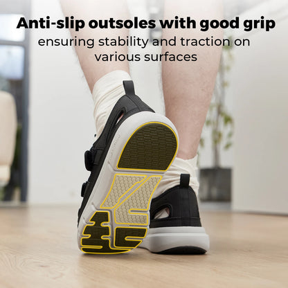 FitVille Men's Sandals Wide Design Diabetic Shoes Lightweight Breathable for Swollen Feet with Arch Support Sandals