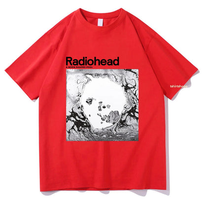 A Moon Shaped Pool T Shirt Radiohead Men/women Harajuku Vintage Graphic 100% Cotton T Shirt Classic Unisex High Quality T Shirts