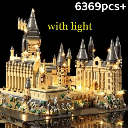 Magic Movie Castle School Micro Building Blocks Street View Architecture MOC Architecture Scenery Toy Christmas Birthday Gifts