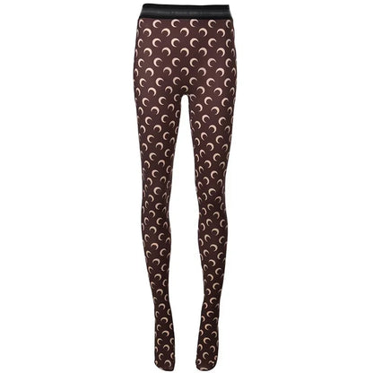 Fashionable Women Printed Elastic Jumpsuit Summer Casual Seamless Tight Thin Women\'s High Waisted Leggings