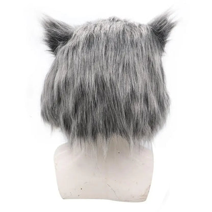 2026 Inosuke Hashibira Mask Helmet  Cosplay Hood Hair Pig Mask Headwear Halloween Carnival Costume Prop