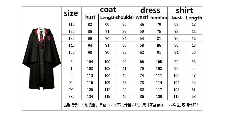 Cosplay Costumes Haloween Christmas Haliday Party Costume Magic Robe Cloak with Adult Uniform Outfit Gift Cosplay