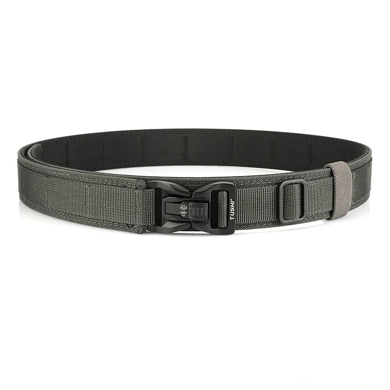 KOLBER 105cm/115cm Rigid Tactical Belt for Men Metal Buckle Quick Release Police Duty Belt Thick Nylon Casual Trouser Girdle
