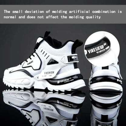 Men's Trendy Breathable Wear-resistant Chunky Sneakers Elevator Shoes Men's Footwear