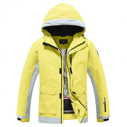 New Men's Women's Ski Suit Winter Outdoor Snow Wear Waterproof Windproof Thickened Warm Ski Clothing Jacket Pants Set Couple