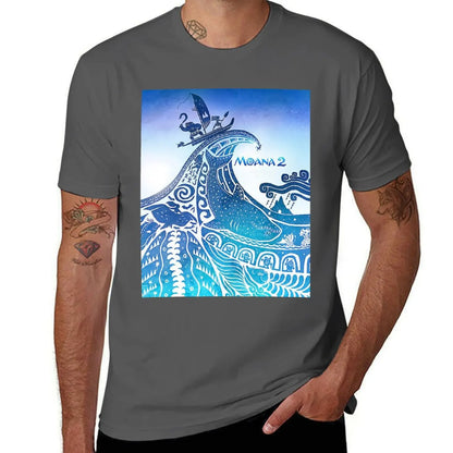 Moana 2 T-Shirt Large Size Loose Casual Tee