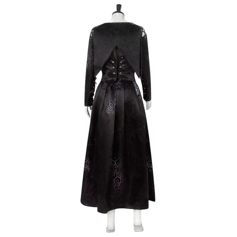 Bellatrix Anime Lestrange Cosplay Costume Halloween Carnival Party Disguise Roleplay Suit Female Women Adult Performance Wear