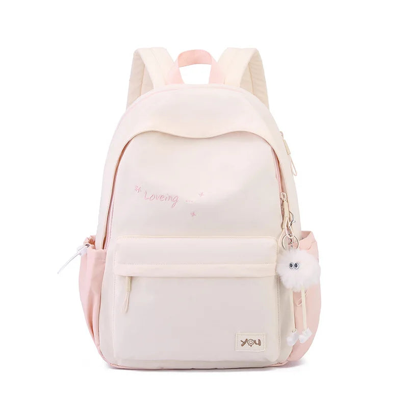 2026 Female Fashion High-Capacity Waterproof College Backpack Trendy Women