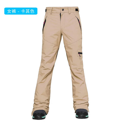 2025New Ski Pants Women Pants Overalls Windproof Waterproof Ski Suits Men Mountain Snowboard Outdoor Hiking Ski Loose Trousers