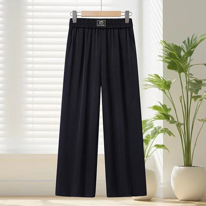 2026 Soft Cool Women's Casual Plus Size Elastic Waist Pants, High Quality Summer Pants, Women's Daily Sports Pants