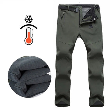 Young Girl  Autumn Winter Pants Camping Skiing Hiking Waterproof Windproof Soft Shell Fleece Warm Outdoor Sports Trekking