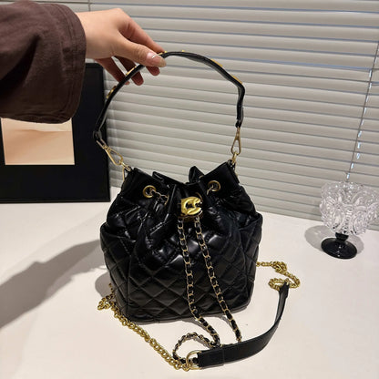 Channeled Bag Women designer makeup bag High Quality Sheepskin Diamond Lattice Handle Vanity Box Tote Bags Crossbody Shoulder Co
