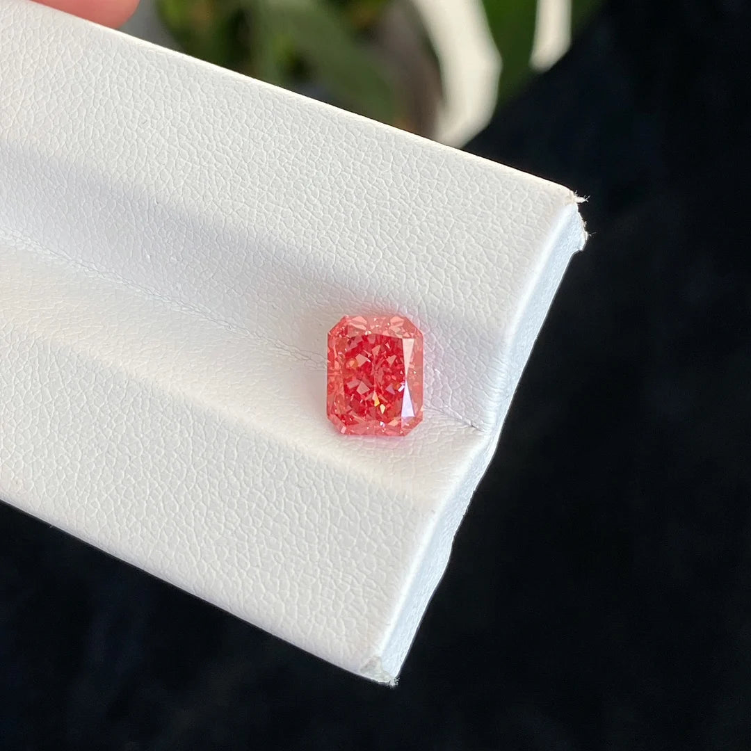 With IGI certificates Pink lab grown diamonds CVD HPHT Fancy Color Lab Created Diamond Wholesale
