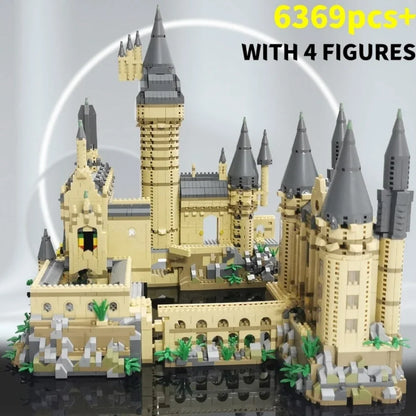 Magic Movie Castle School Micro Building Blocks Street View Architecture MOC Architecture Scenery Toy Christmas Birthday Gifts