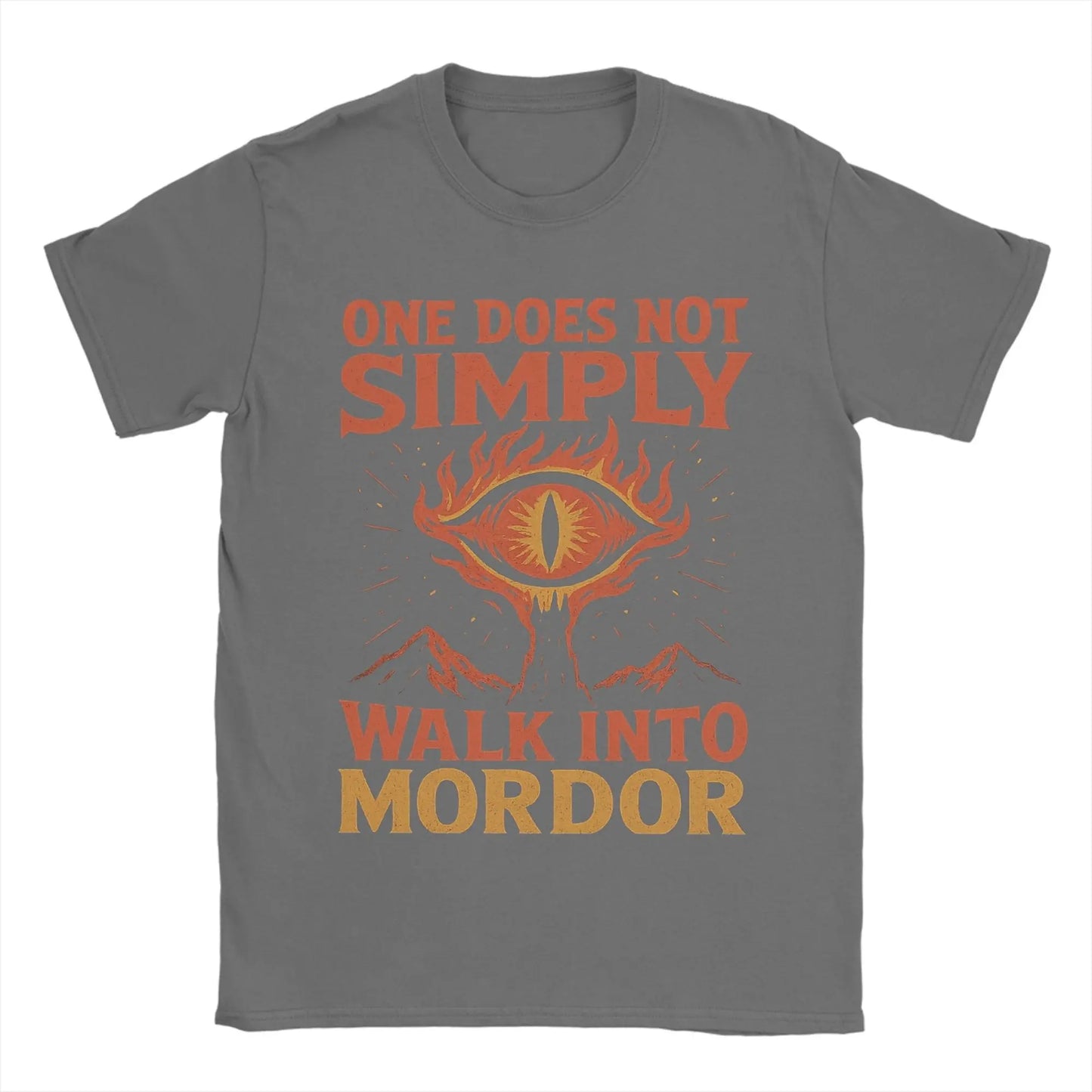 One Does Not Simply Walk Into Mordor Eye of Sauron L-Lords Of The R-Rings T-Shirts Men Pure Cotton Tees T Shirts 4XL Clothes