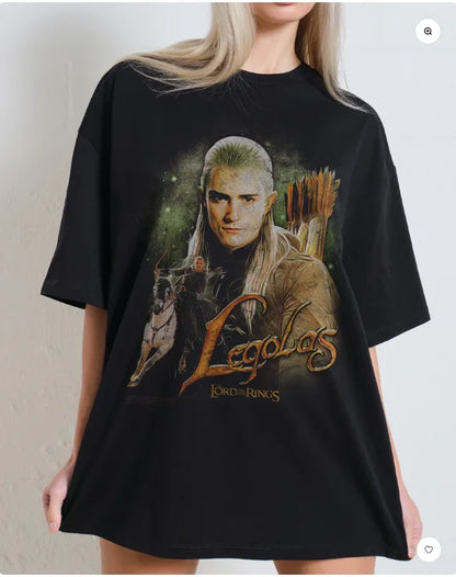 Orlando Bloom Retro T-shirt, Lord of The Rings Legolas Retro Shirt,