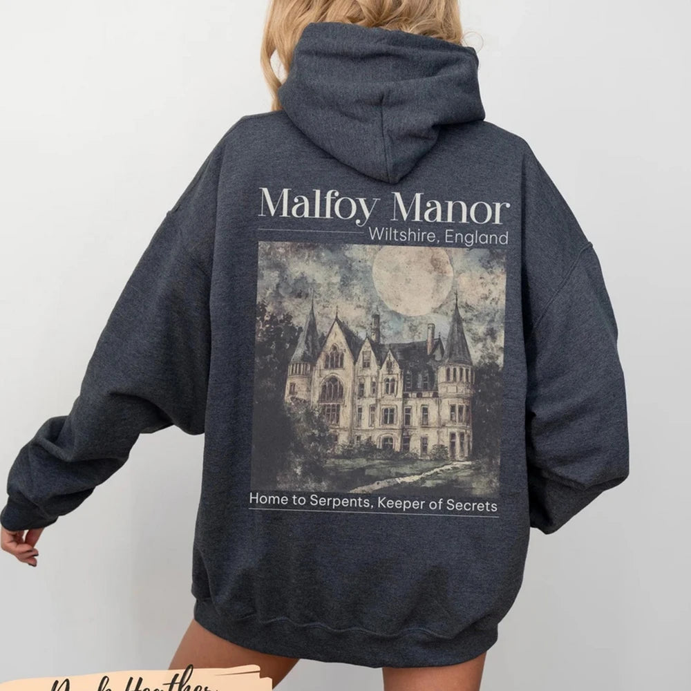 Dramione Hoodie Manacled Fanfiction Fanfic Reading Sweatshirt Dracotok Dark Academia Clothing Wizard School Shirts Trendy Hoodie