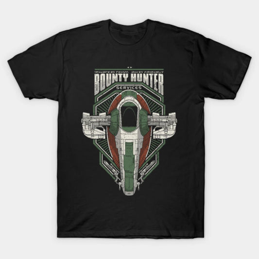 2026 Pure Cotton T-Shirt for Men Women, Vintage Star Wars Bounty Hunter Craft Graphic Casual Garment Daily Wear Short Sleeve Clo
