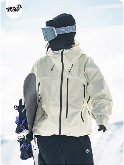 John Snow 2025 Unisex American Style Snowboard Jacket Professional Waterproof Windproof Thermal Winter Ski Coat for Men & Women