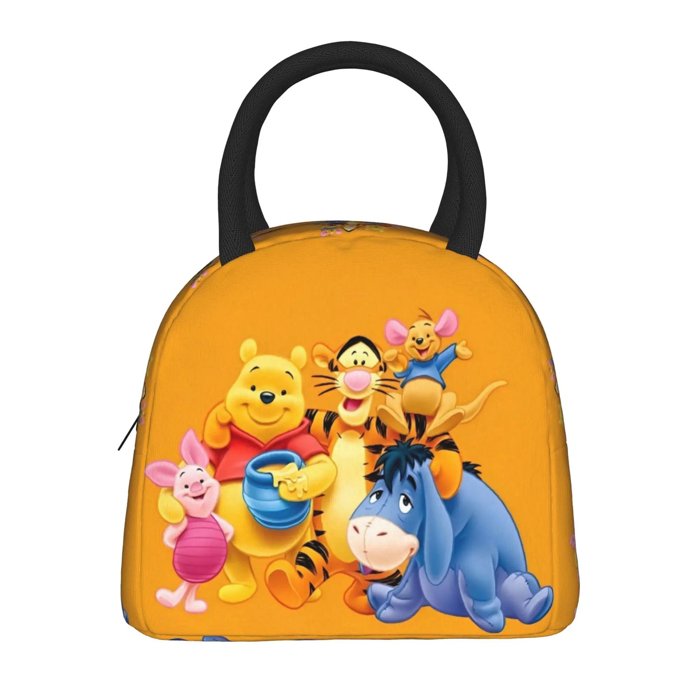 Anthropomorphic Teddy Bear Happy Insulated Lunch Bags Large Winnie The Pooh Reusable Thermal Bag Lunch Box Tote Work  Outdoor