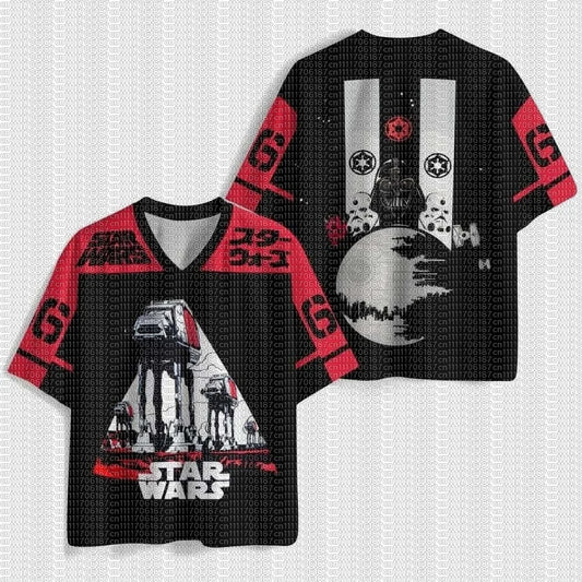 American Summer New Children's Adult Star Wars Mesh Sports Jersey Breathable Casual Street Sci-fi Fan T-shirt Large Size