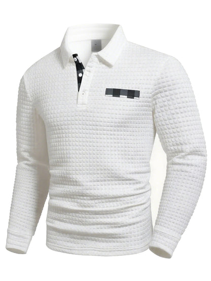 2025 New Spring and Autumn Europe Men Knitted Grid Texture Casual Large hoodie Jumper Small Plaid Jacquard Men clothing