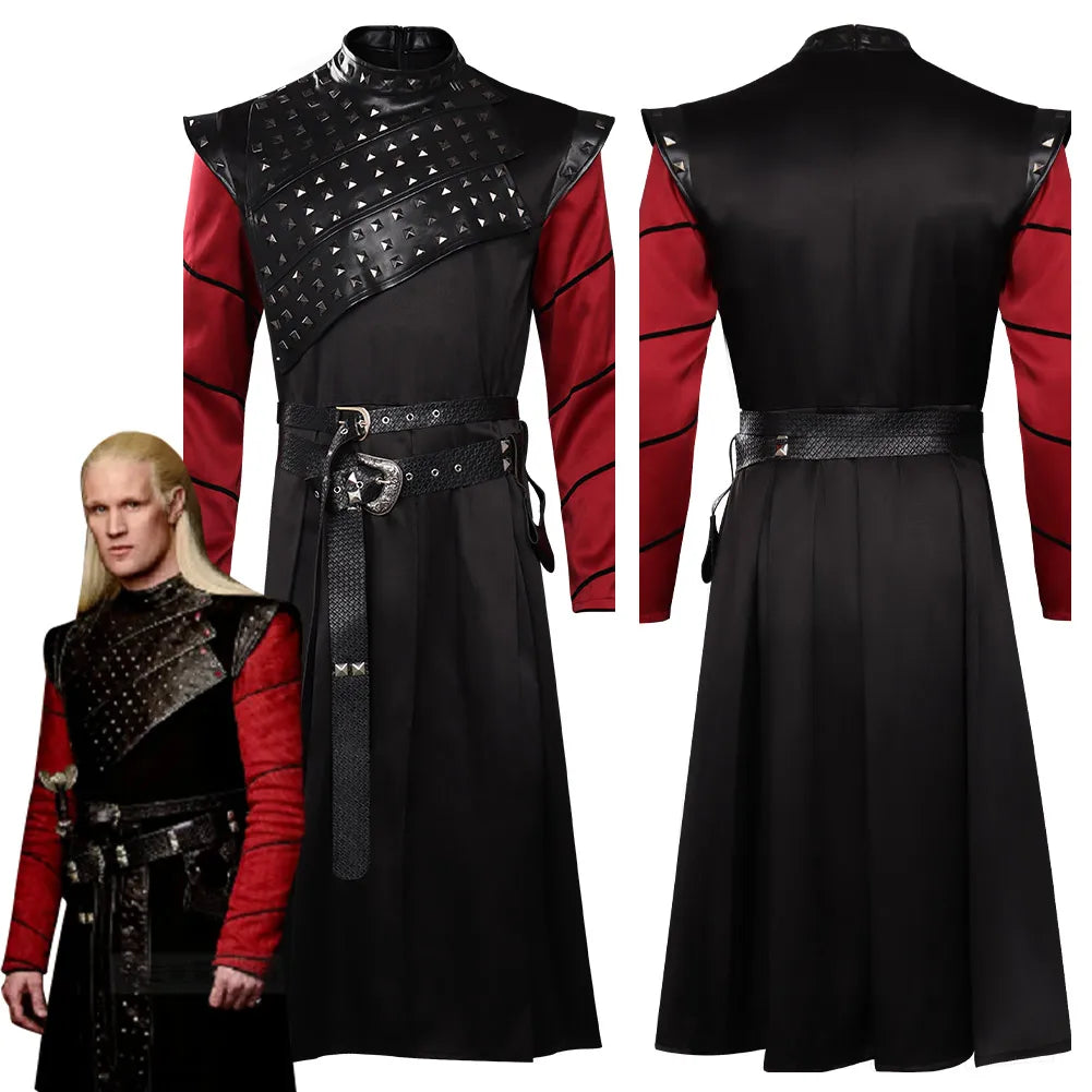 Houses Cosplay Dragon Costume Daemon Prince Outfits Men Halloween Carnival Party Role Play Clothes Male Young Dragon Fancy Dress