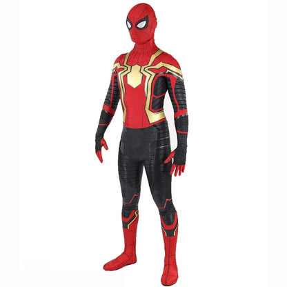 No Way Home Integrated Iron SM Cosplay Superhero Spandex Zentai Suits Spidey Bodysuit BUG Man Outfits Halloween Costume Adult