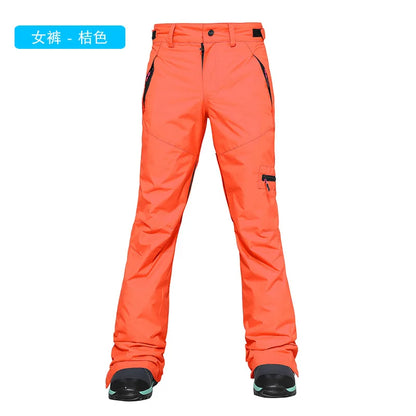 2025New Ski Pants Women Pants Overalls Windproof Waterproof Ski Suits Men Mountain Snowboard Outdoor Hiking Ski Loose Trousers