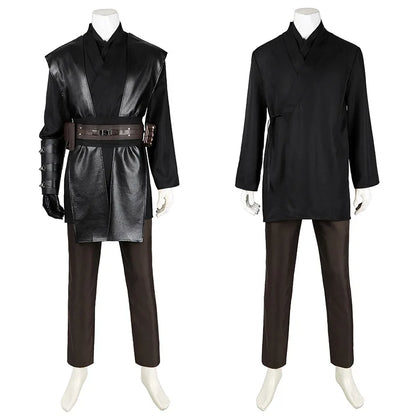 Anakin Cosplay Jedi Costume Disfraz Skywalker Vader Darth Jedi Top Pants Cloak Belt