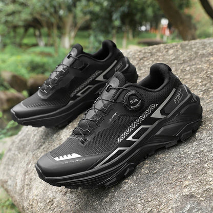 Mens Running Shoes 2025 New Breathe Mesh Outdoor Off Road Hiking Shoes Cushioning Flat Soft Mesh Walking Shoes for Man