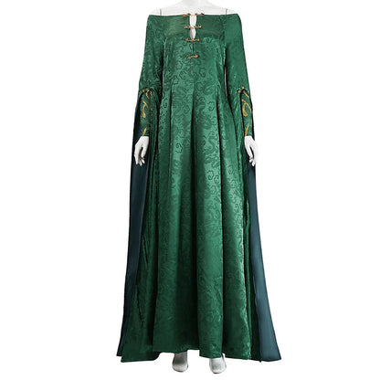 House of Dragon Alicent Hightower Queen Medieval Dress Halloween Stage Performance Outfit For Adult Women Cosplay Costume Suit