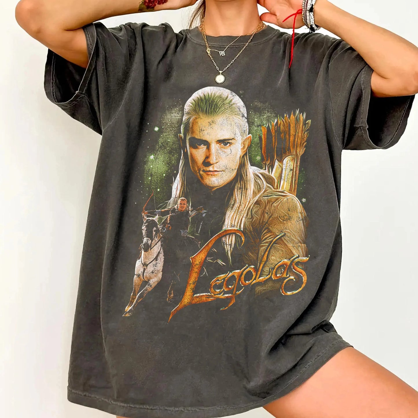 Orlando Bloom Retro T-shirt, Lord of The Rings Legolas Retro Shirt,